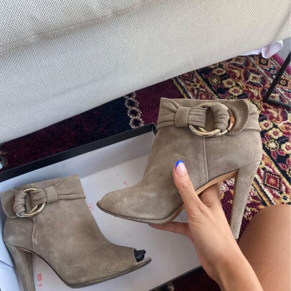 Gucci bamboo peep toe heels - Picture 2 of 3